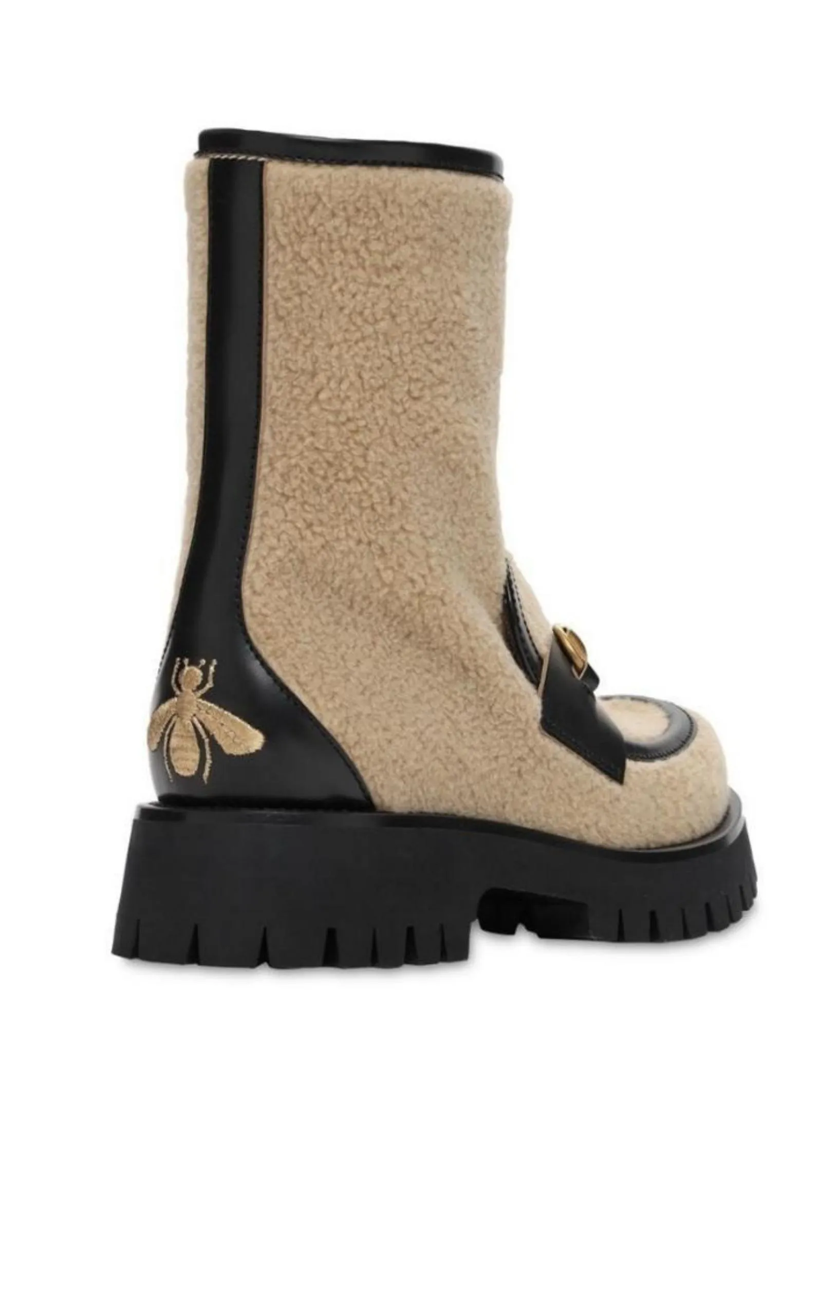 Ankle Boots With Horsebit In Neutrals