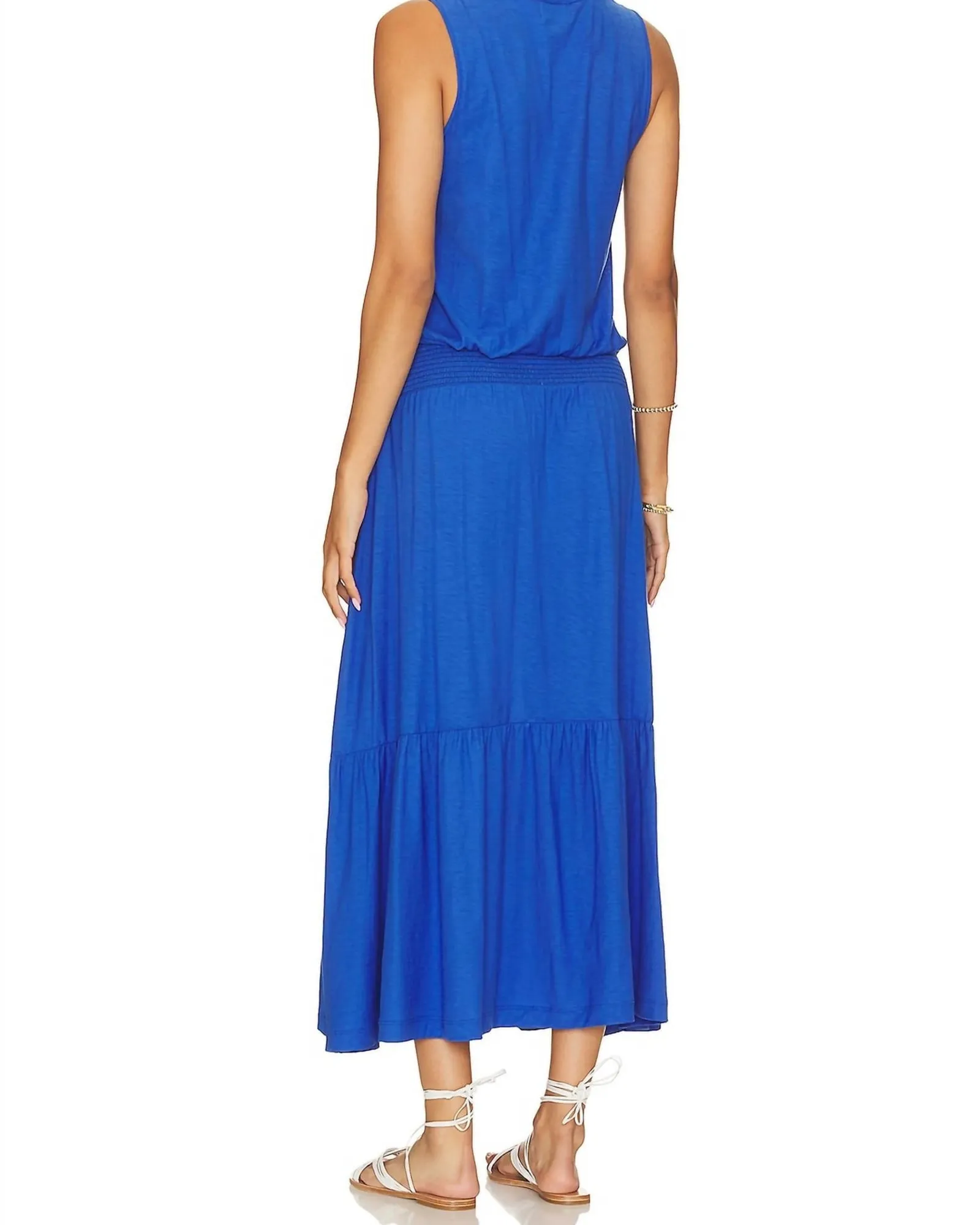 Barrett 90'S Midi Dress in Blue Bottle | Blue Bottle