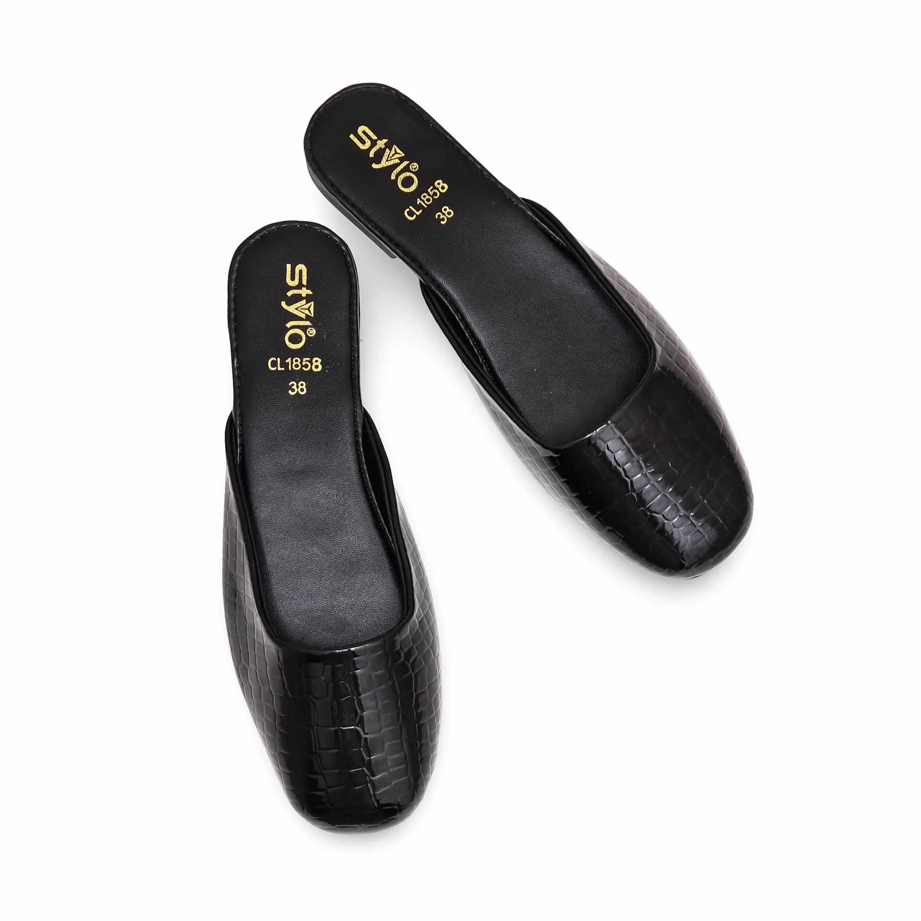 Black Casual Mule CL1858