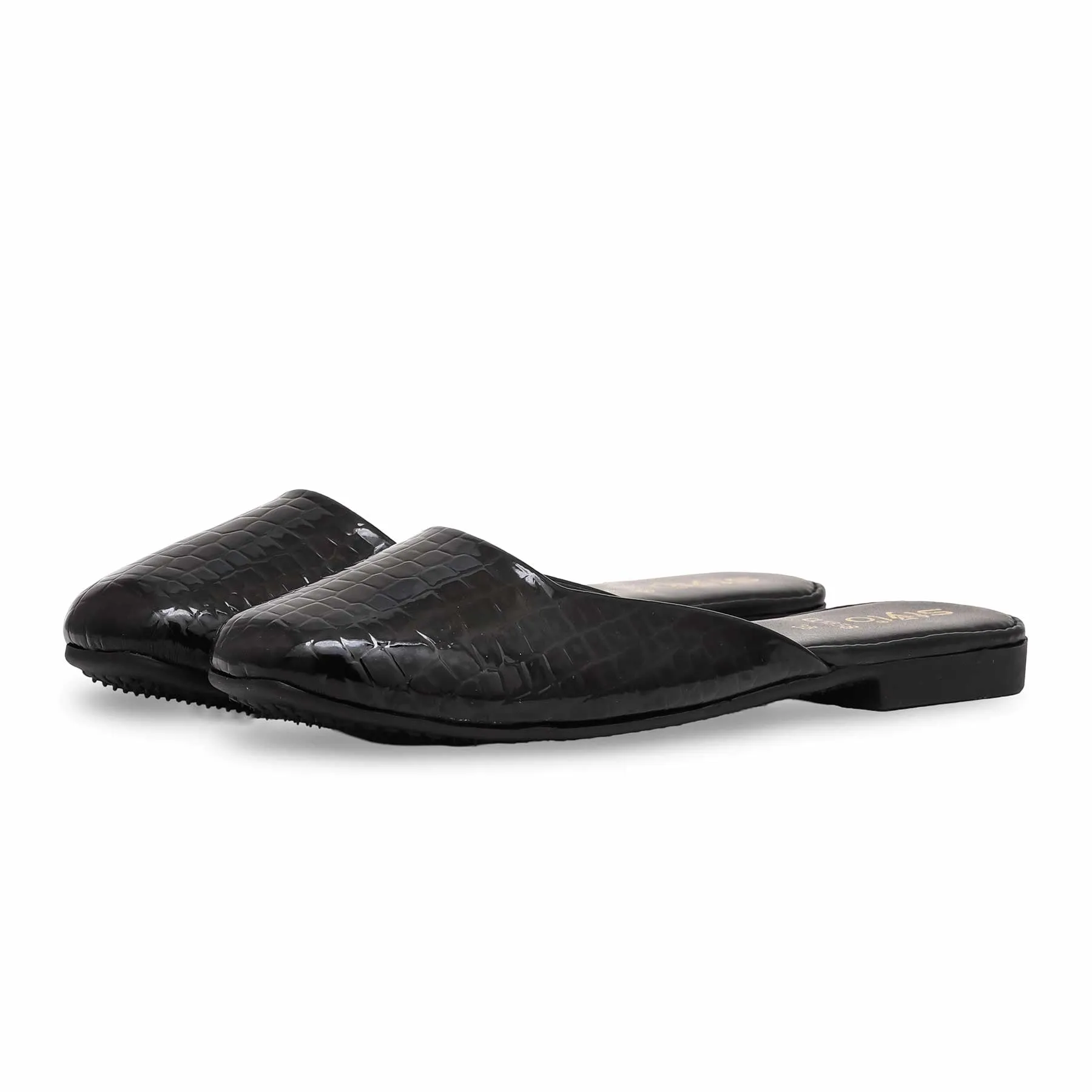 Black Casual Mule CL1858