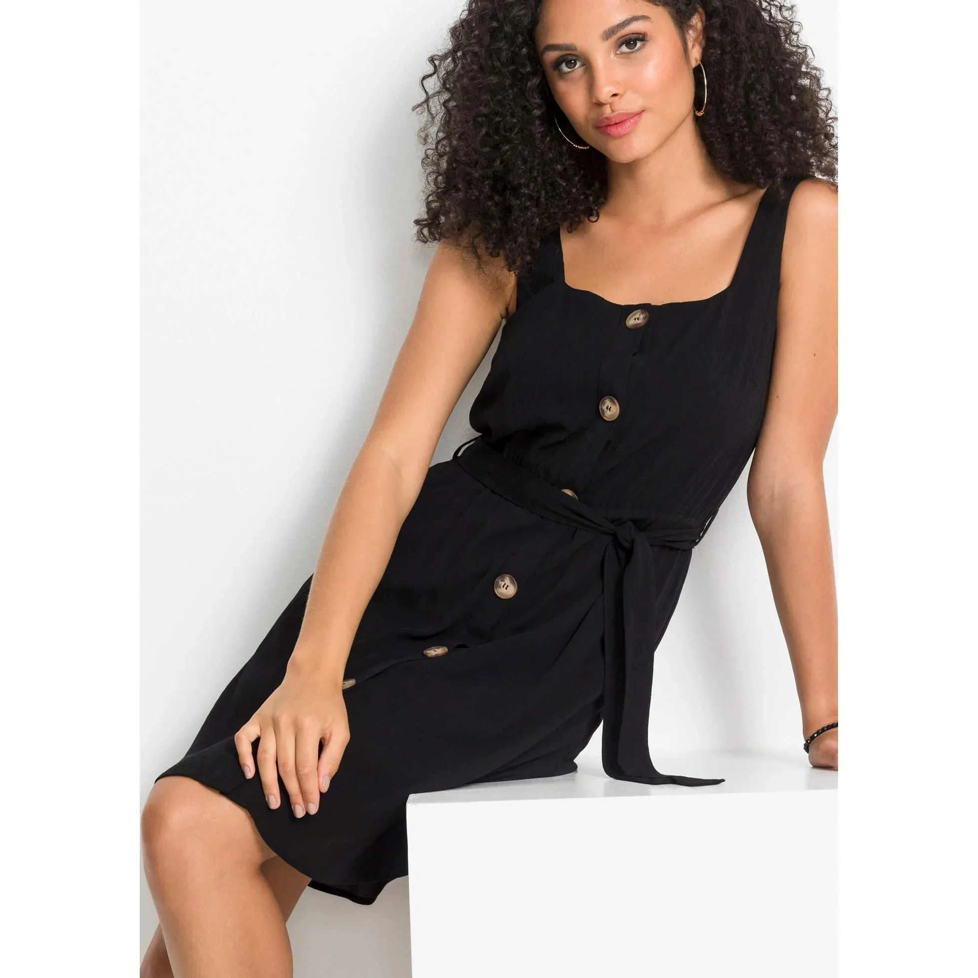 Bodyflirt Black Belted Dress