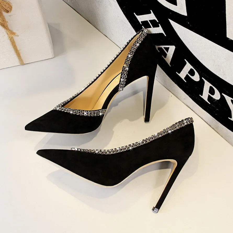 Boss Lady Suede Heels