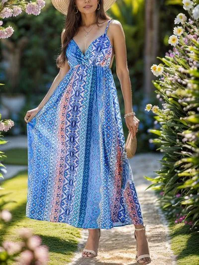 Breezy Beauty Sweetheart Neck Backless Cami Maxi Dress