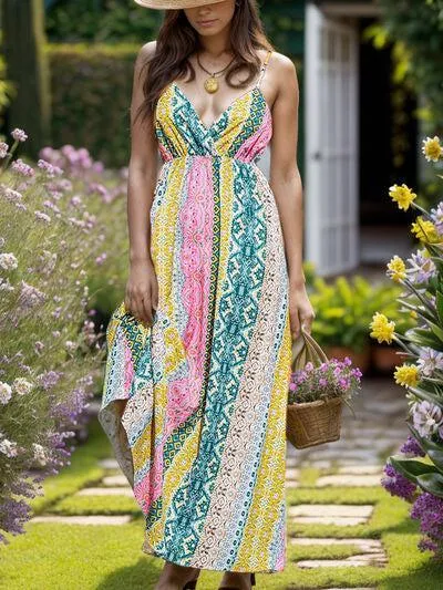 Breezy Beauty Sweetheart Neck Backless Cami Maxi Dress
