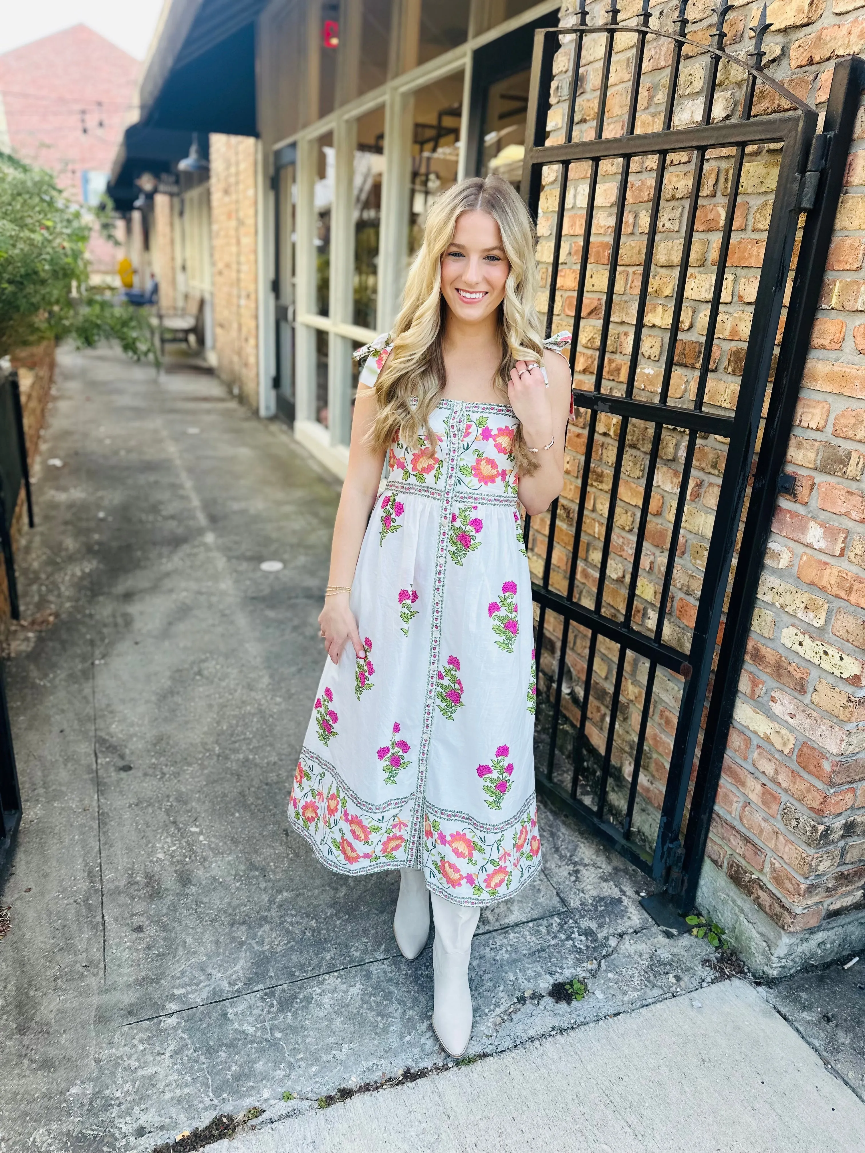 Canary Floral Maxi Dress