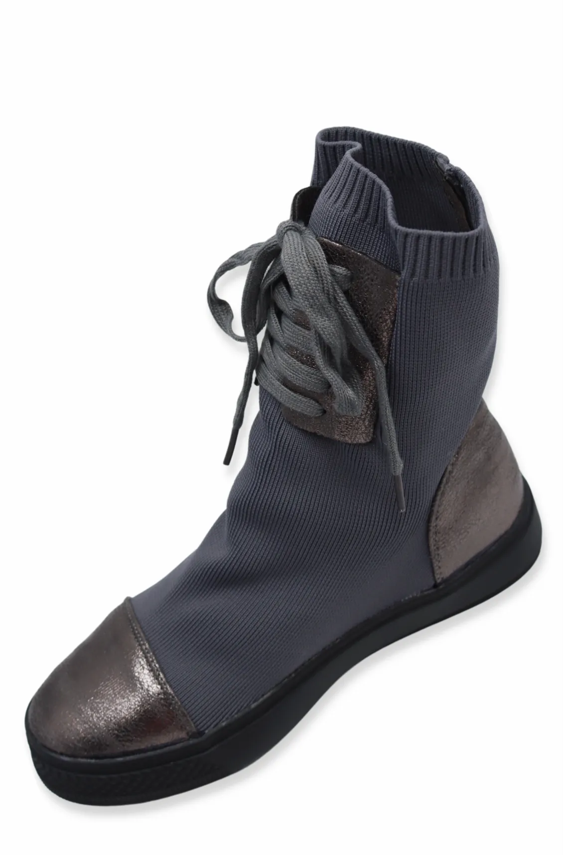 Chelsea Sock Boots For Women (Grey)