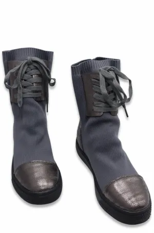 Chelsea Sock Boots For Women (Grey)
