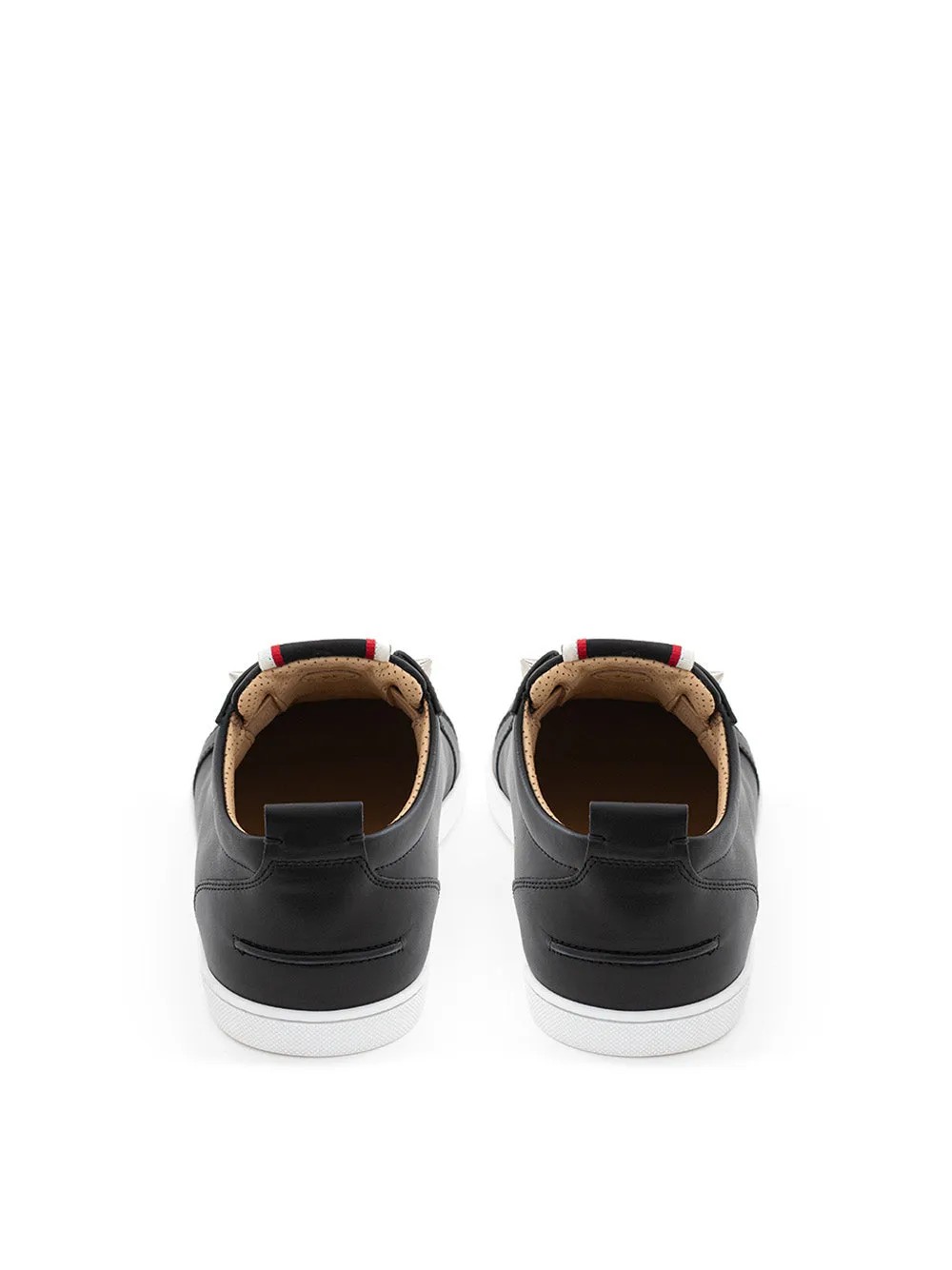 Christian Louboutin Sleek Black Leather Sneakers