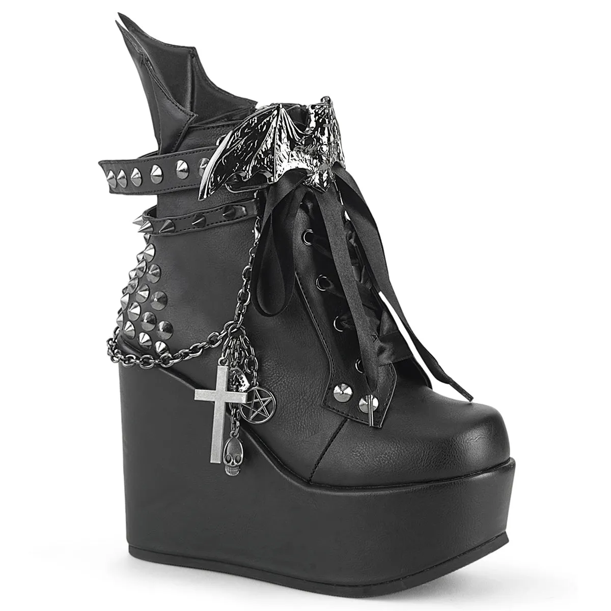 DemoniaCult Poison 107 Womens Platform Ankle Length Boots