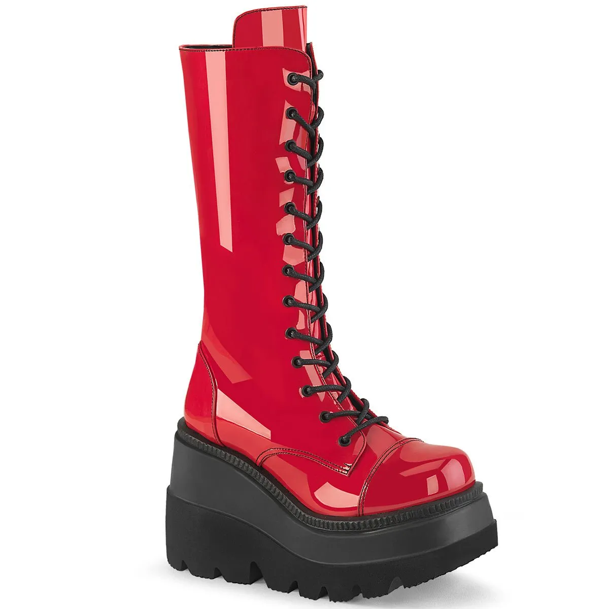 DemoniaCult Shaker 72 Womens Platform Calf Length Boots