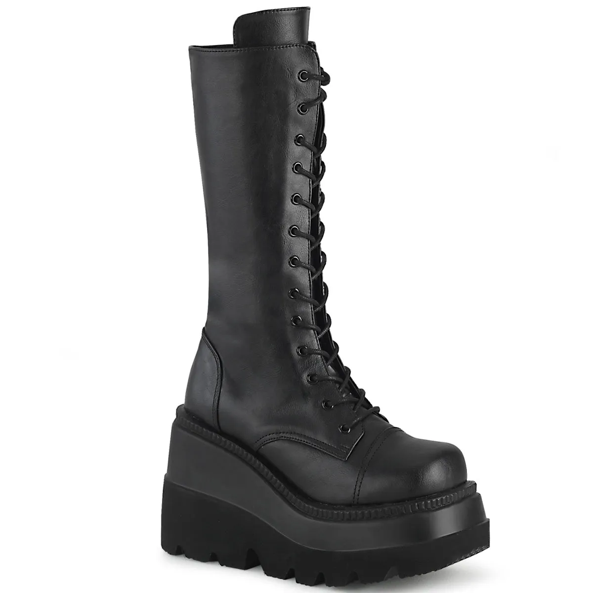 DemoniaCult Shaker 72 Womens Platform Calf Length Boots
