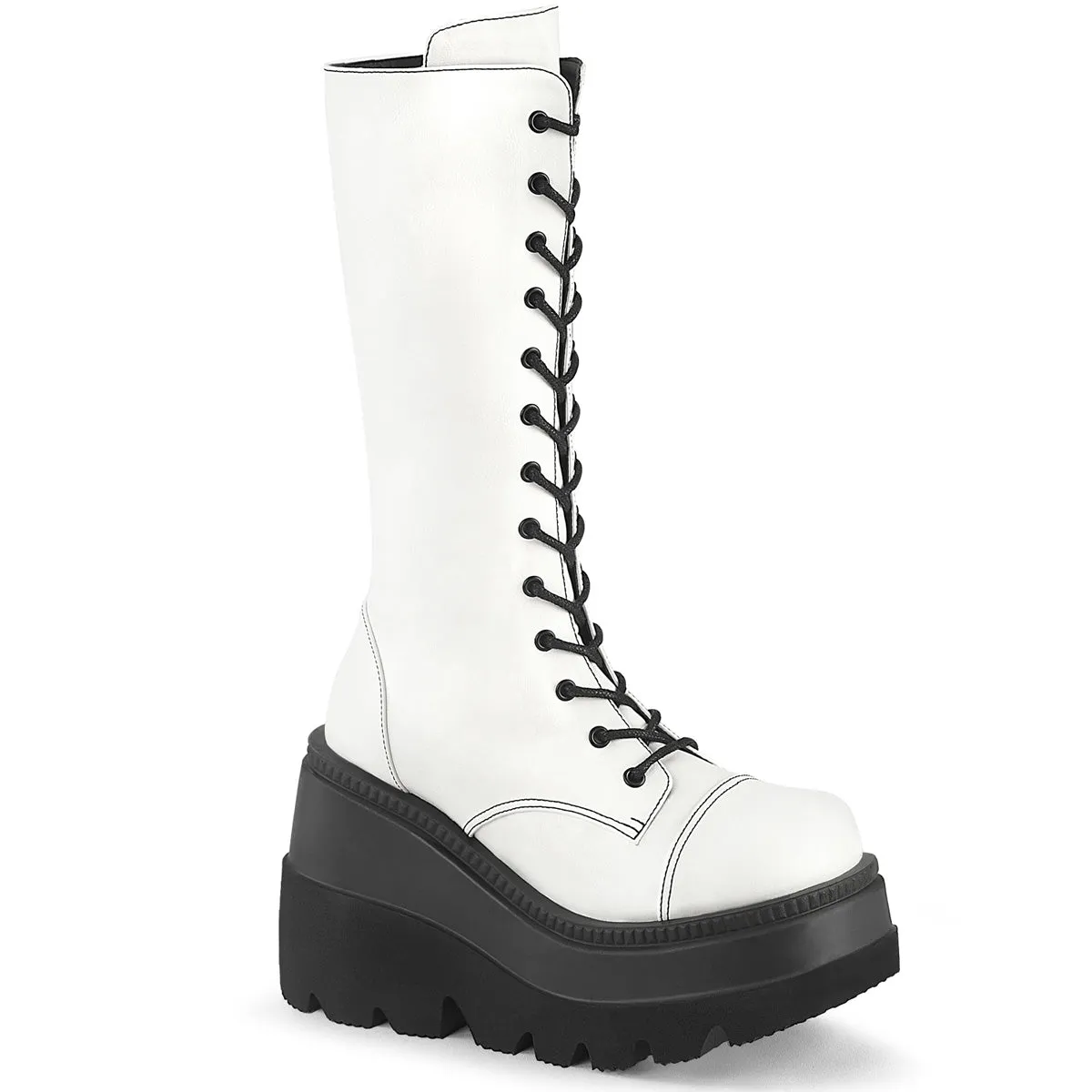 DemoniaCult Shaker 72 Womens Platform Calf Length Boots
