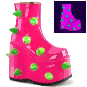 DemoniaCult Slay 77 Womens Platform Ankle Length Boots