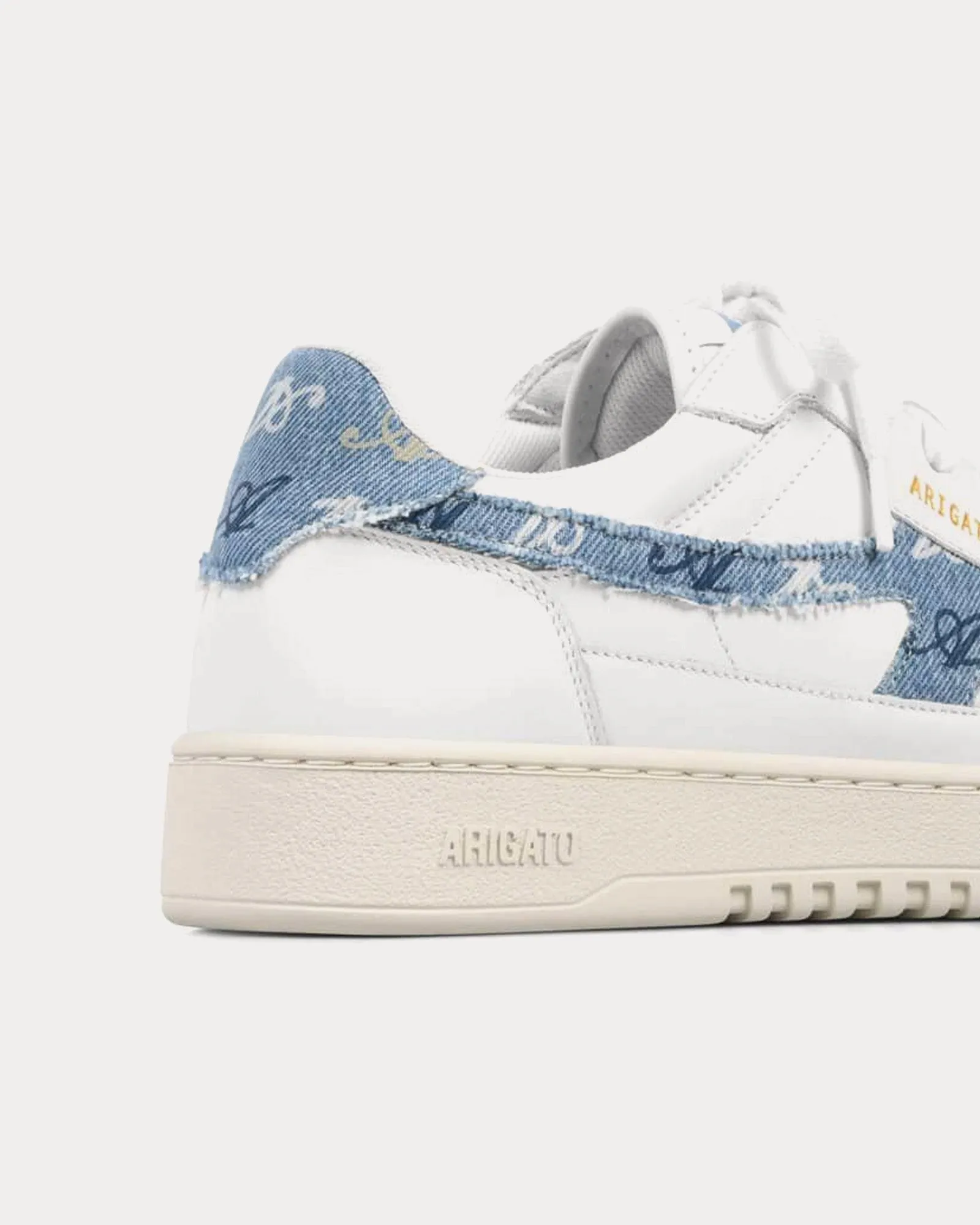 Dice-A Monogram '10 year Anniversay' White / Blue Low Top Sneakers