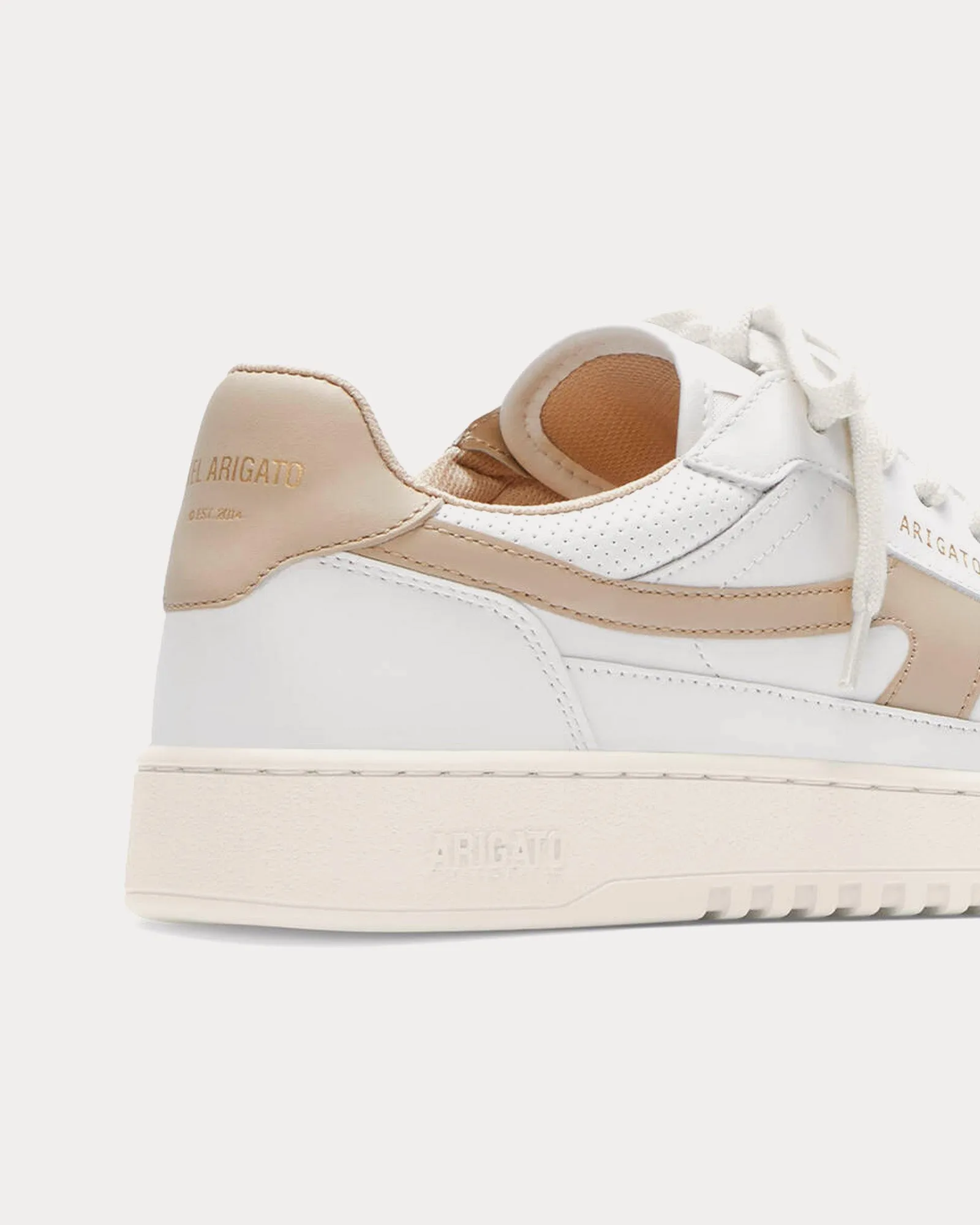 Dice-A White / Taupe Low Top Sneakers