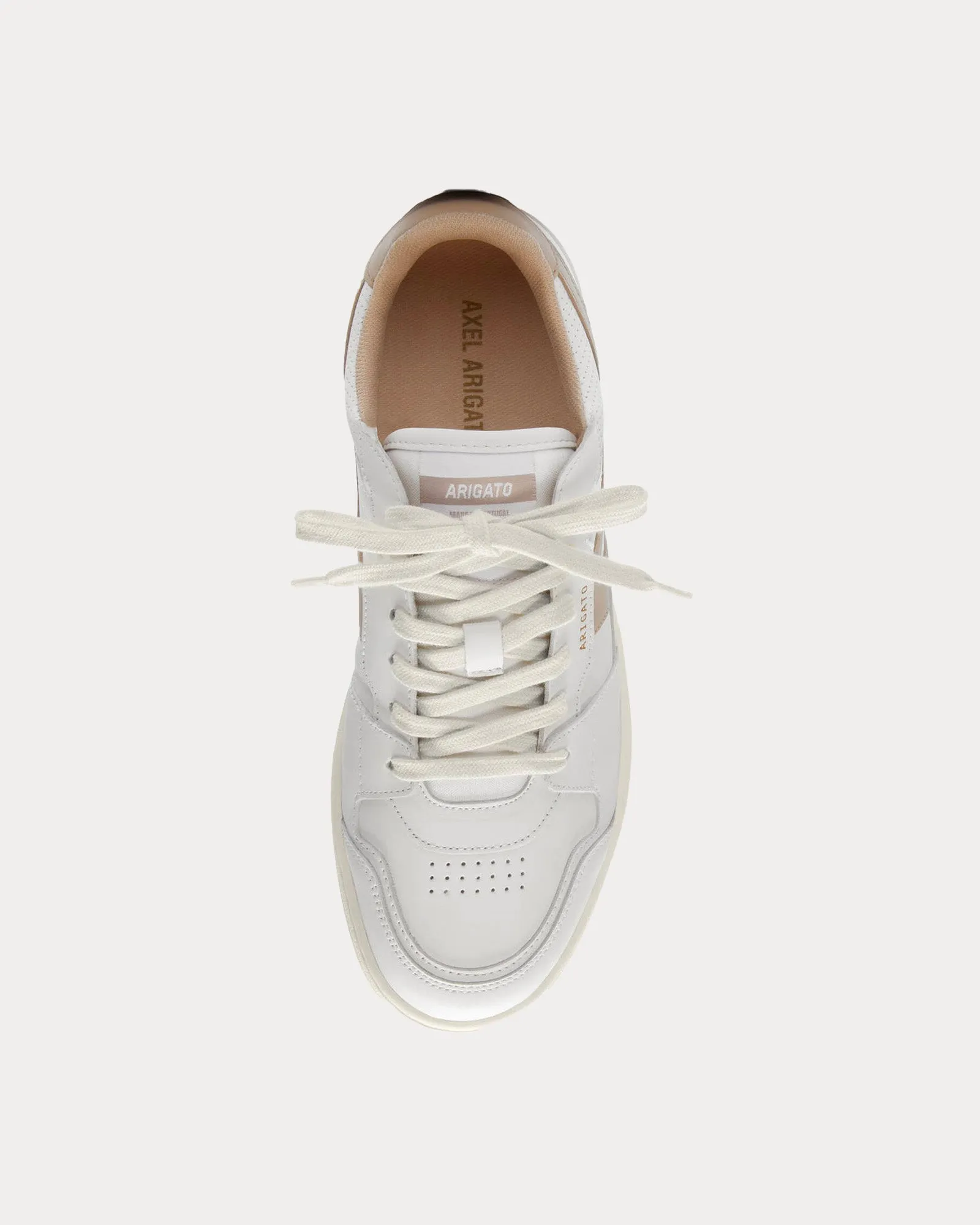 Dice-A White / Taupe Low Top Sneakers