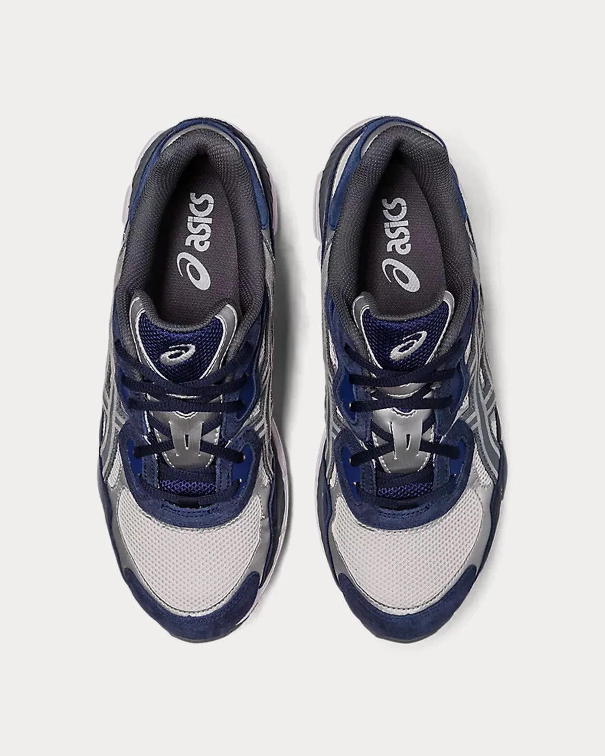 Gel-NYC Cream / Steel Grey Low Top Sneakers