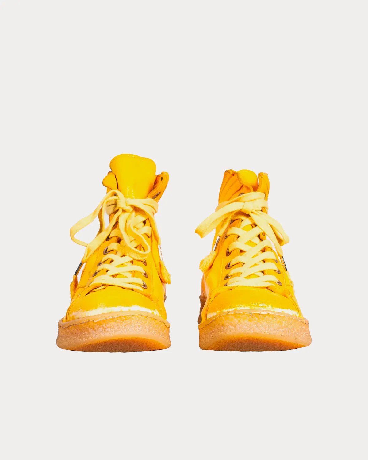 Grit Yellow Mid Top Sneakers
