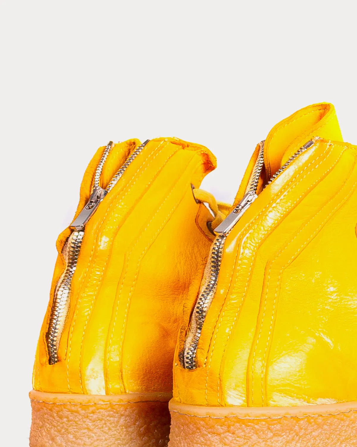 Grit Yellow Mid Top Sneakers