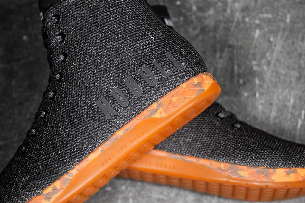 HIGH-TOP BLACK HEATHER ORANGE TRAINER (WOMEN'S)