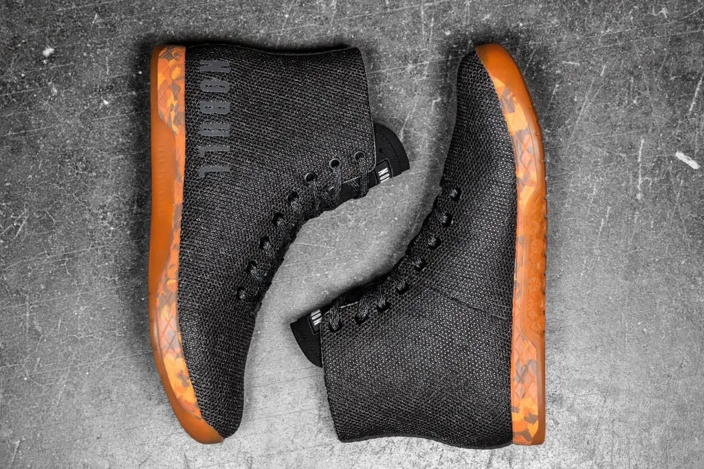 HIGH-TOP BLACK HEATHER ORANGE TRAINER (WOMEN'S)