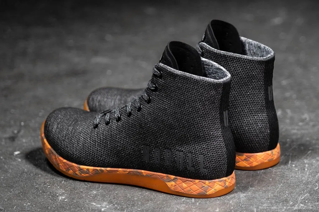 HIGH-TOP BLACK HEATHER ORANGE TRAINER (WOMEN'S)