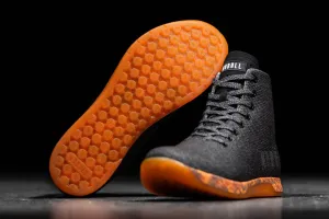 HIGH-TOP BLACK HEATHER ORANGE TRAINER (WOMEN'S)