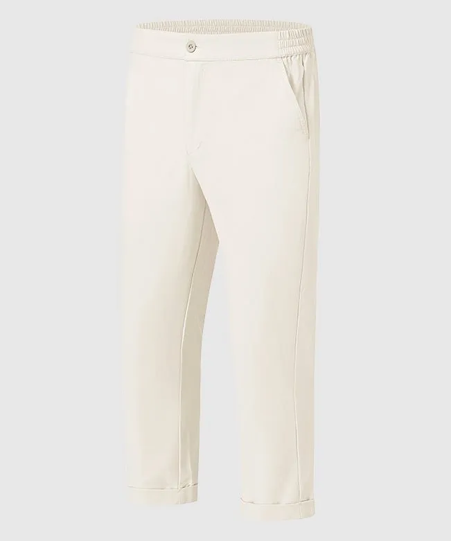 Men's Breezy Linen-Blend Casual Pants