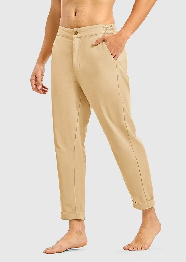 Men's Breezy Linen-Blend Casual Pants