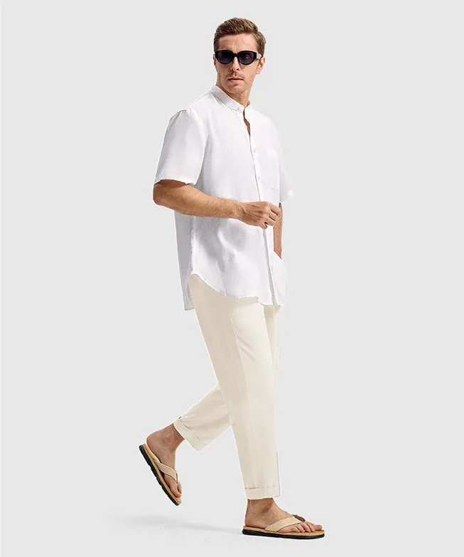 Men's Breezy Linen-Blend Casual Pants