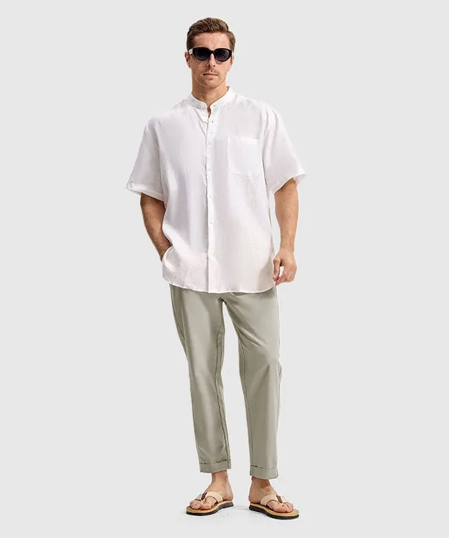 Men's Breezy Linen-Blend Casual Pants