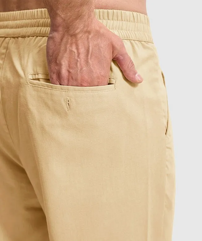 Men's Breezy Linen-Blend Casual Pants