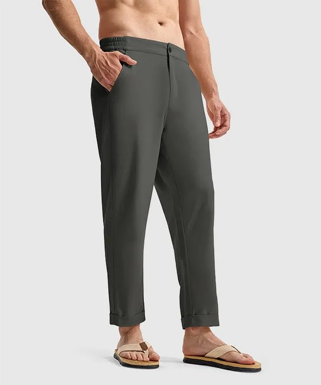 Men's Breezy Linen-Blend Casual Pants