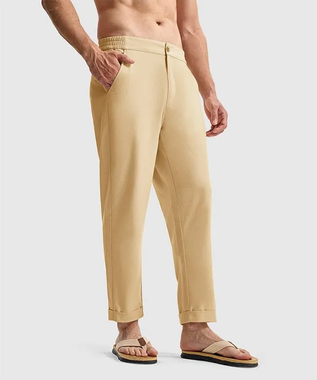 Men's Breezy Linen-Blend Casual Pants