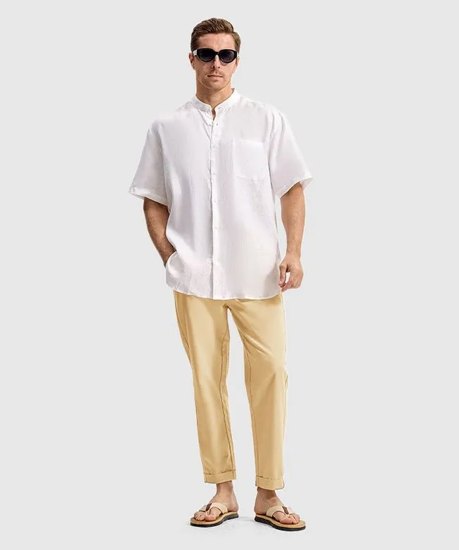 Men's Breezy Linen-Blend Casual Pants