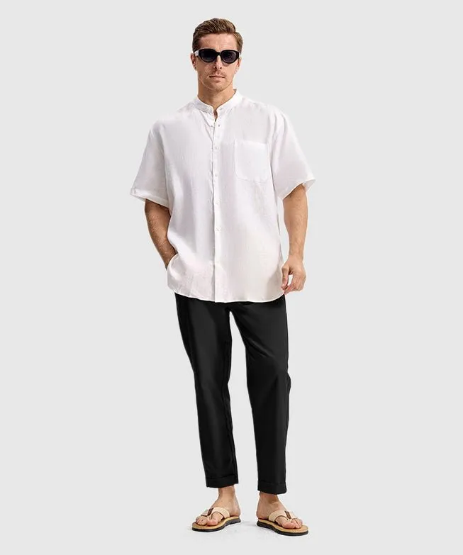 Men's Breezy Linen-Blend Casual Pants