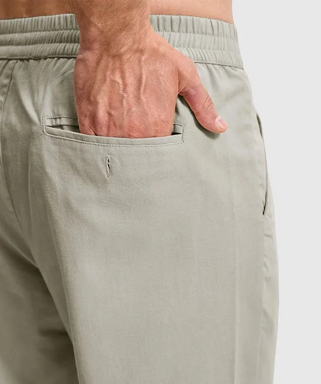 Men's Breezy Linen-Blend Casual Pants