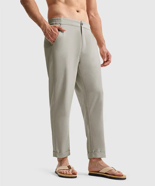 Men's Breezy Linen-Blend Casual Pants