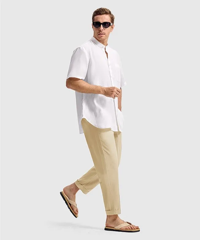 Men's Breezy Linen-Blend Casual Pants
