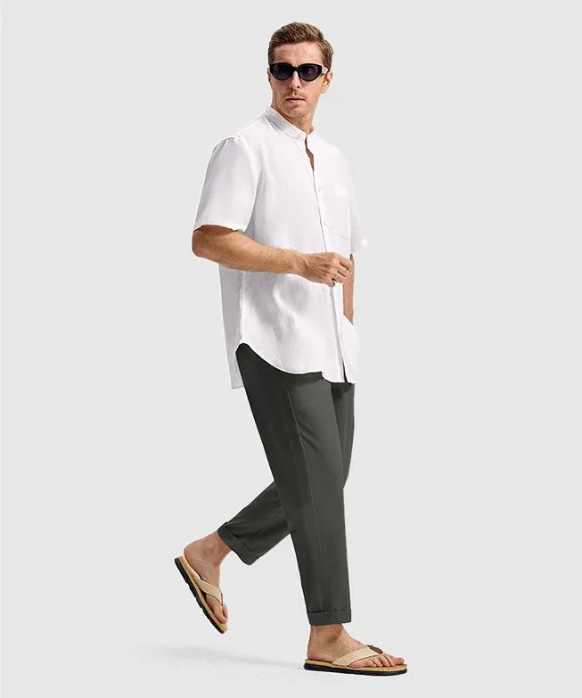 Men's Breezy Linen-Blend Casual Pants