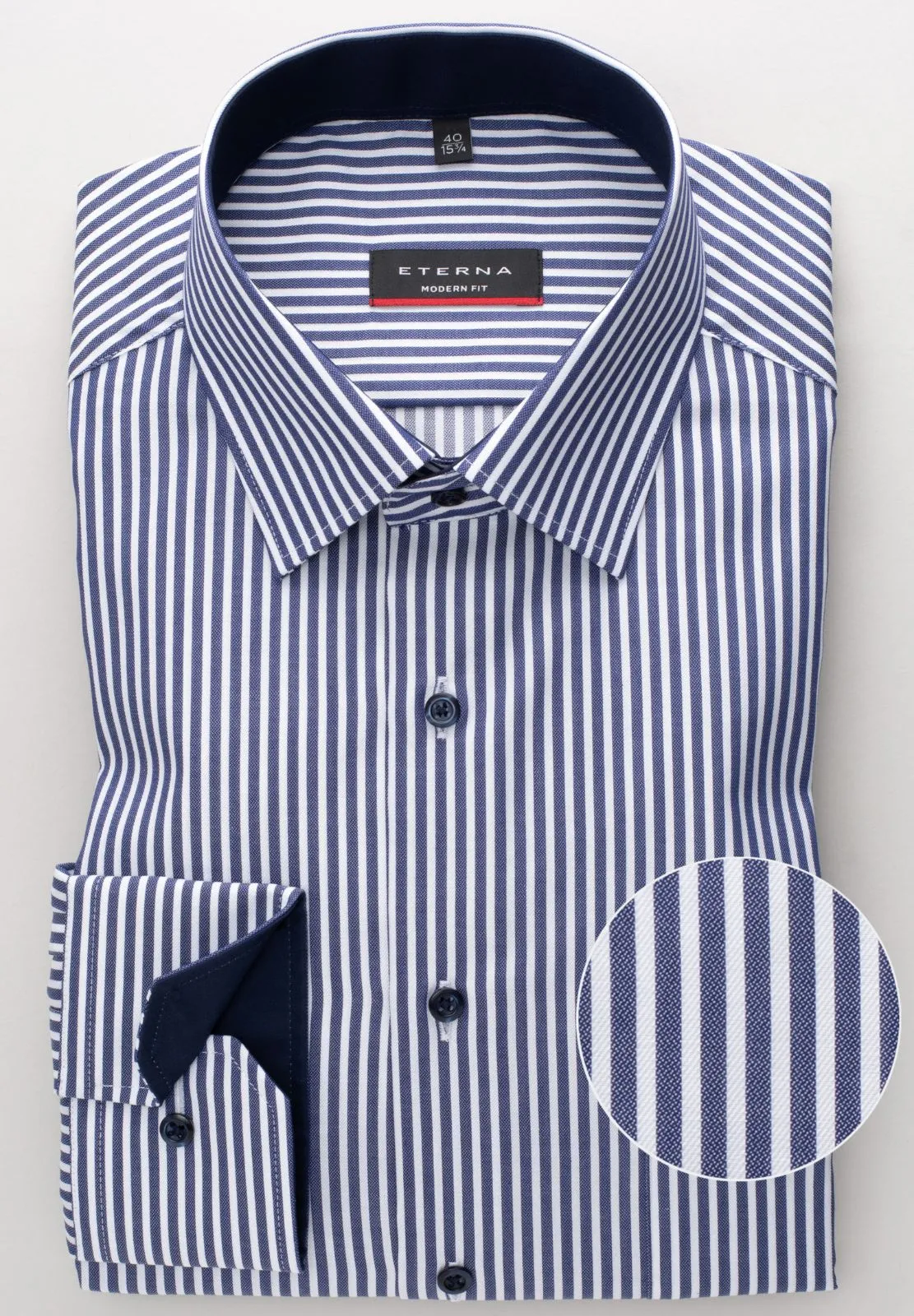 Modern fit roman stripe shirt