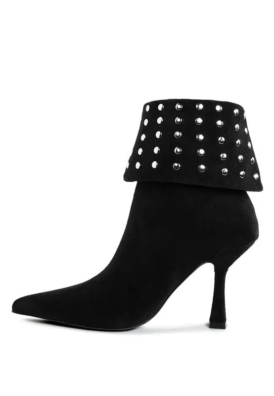 Piccini Stud Embellished Fold Over Boots