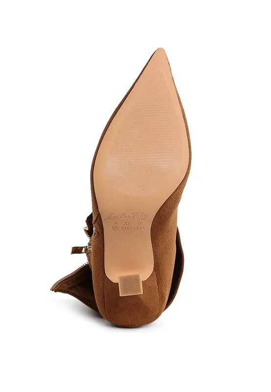Piccini Stud Embellished Fold Over Boots