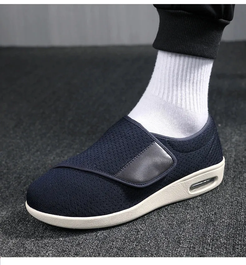 Professional Velcro Plantar Fasciitis Edema Arthritis Gout Hallux Valgus Swollen Feet Big Toe Ortho Diabetic Elderly Shoes Men
