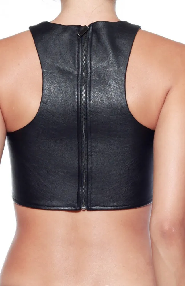 Rehab Leather Vixen Top