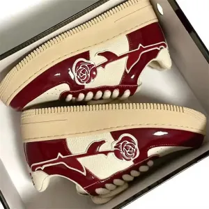 Retro Rose Sneakers