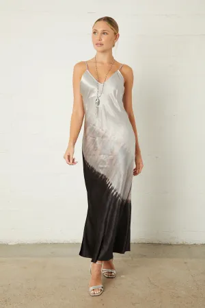 Satin Sky Bias Dress