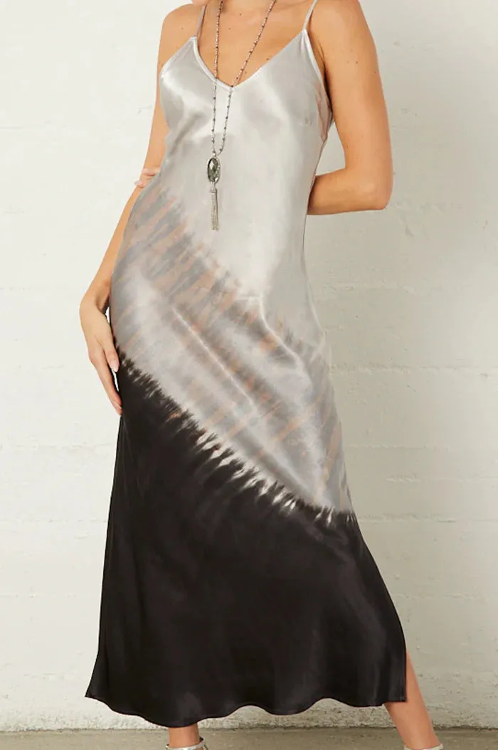 Satin Sky Bias Dress
