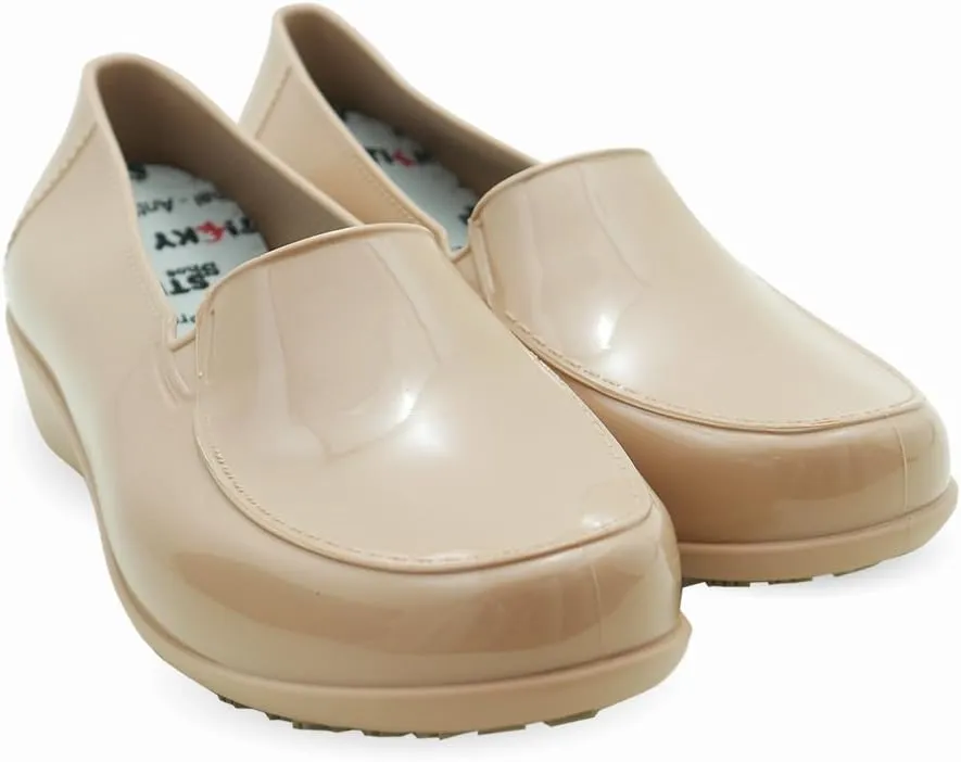 Sticky Waterproof Uniform Dress Shoes for Women - Comfortable Non-Slip Work Shoes - Thermoplastic ClassicPro Loafers