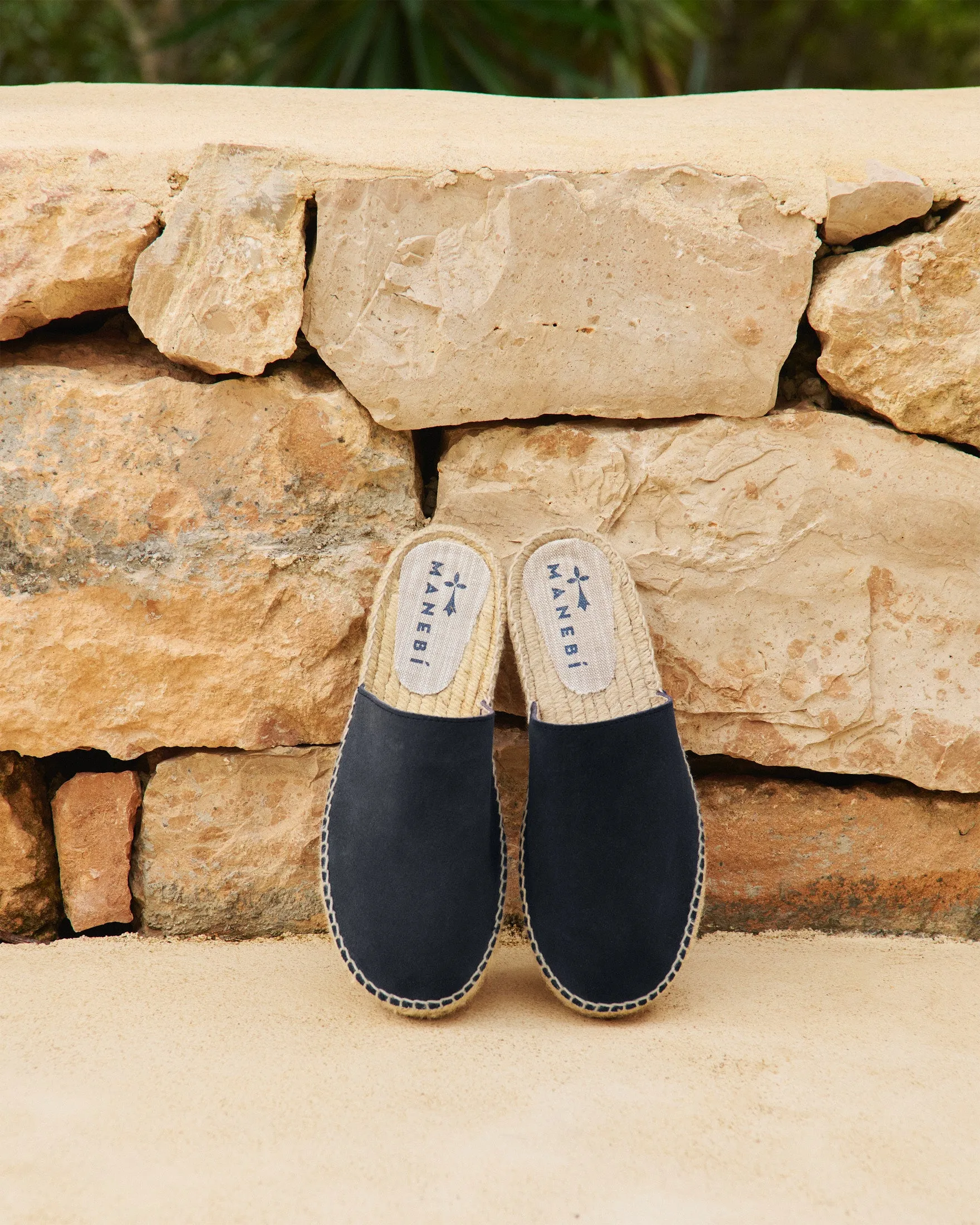 Suede Chunky Mules - K15MH - Hamptons Patriot Blue